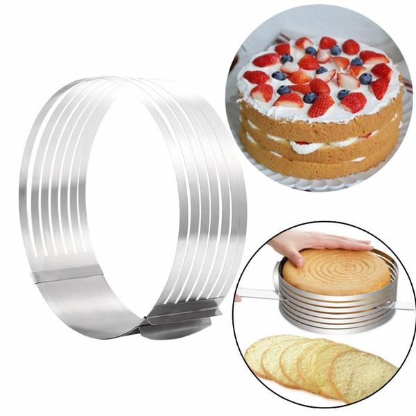 16-20cm adjustable cake cutter slicer stainless steel bread mold tools diy kitchen baking accessories & pastry
16-20cm adjustable cake cutter slicer stainless steel bread mold tools diy kitchen baking accessories & pastry