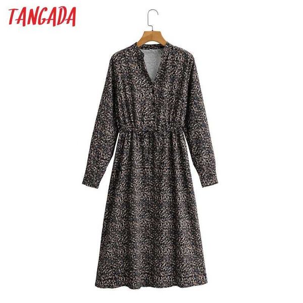 tangada fashion women flowers print shirt dress long sleeve office ladies waist strap midi dress sy168 210609, Black;gray
tangada fashion women flowers print shirt dress long sleeve office ladies waist strap midi dress sy168 210609, Black;gray
