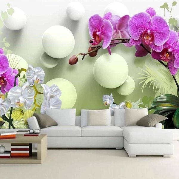 custom self adhesive wallpaper 3d stereoscopic ball flower modern tv background decor interior bedroom living room sofa mural wallpapers
custom self adhesive wallpaper 3d stereoscopic ball flower modern tv background decor interior bedroom living room sofa mural wallpapers