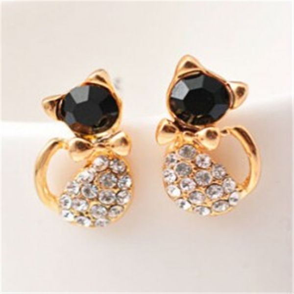 studs earrings korean jewelry full of diamond cute bow kitten super cat yiwu, Golden;silver
studs earrings korean jewelry full of diamond cute bow kitten super cat yiwu, Golden;silver