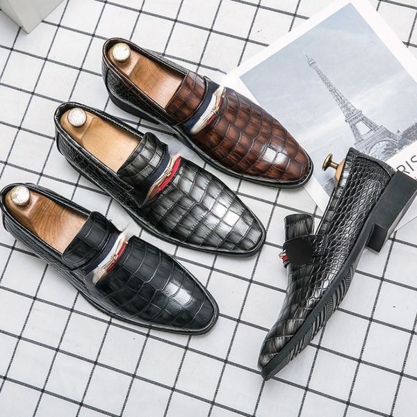 men business formal shoes british style pu leather horse buckle decorative are comfortable and fashionable lefu dh163, Black
men business formal shoes british style pu leather horse buckle decorative are comfortable and fashionable lefu dh163, Black