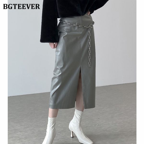 skirts streetwear high waist women pu leather midi autumn winter chic female split pencil skirts dzkv, Black
skirts streetwear high waist women pu leather midi autumn winter chic female split pencil skirts dzkv, Black
