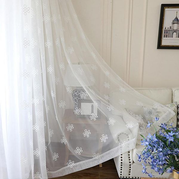 curtain & drapes embroidered chinese knot tulle curtains for living room bedroom sheer translucent net fabric window treatment tende m239c
curtain & drapes embroidered chinese knot tulle curtains for living room bedroom sheer translucent net fabric window treatment tende m239c