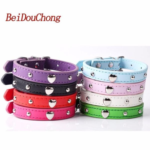wholesale pu leather dog collar with mushroom heart studded puppy pet neck strap for small dogs cats size s m l collars & leashes
wholesale pu leather dog collar with mushroom heart studded puppy pet neck strap for small dogs cats size s m l collars & leashes