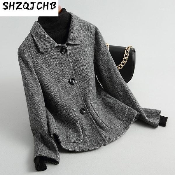 woman's coat wool female spring autumn short korean jacket elegant ladies coats abrigo mujer f71b kj2395 women's & blends, Black
woman's coat wool female spring autumn short korean jacket elegant ladies coats abrigo mujer f71b kj2395 women's & blends, Black
