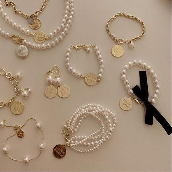 link, chain aomu 2021 vintage simple beaded imitation pearl bracelet for women girls party fashion wild jewelry accessories gifts, Black
link, chain aomu 2021 vintage simple beaded imitation pearl bracelet for women girls party fashion wild jewelry accessories gifts, Black