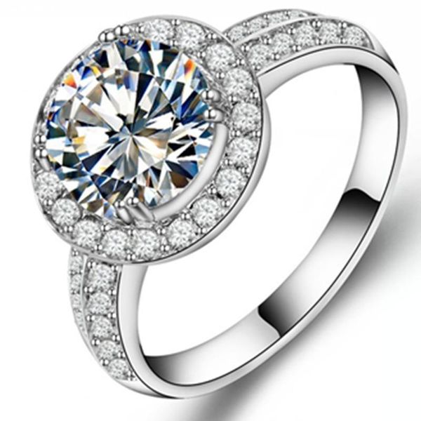 cluster rings engagement jewelry 2ct superb never fade solid white gold nscd quality synthetic carbon ring for women wedding classic, Golden;silver
cluster rings engagement jewelry 2ct superb never fade solid white gold nscd quality synthetic carbon ring for women wedding classic, Golden;silver