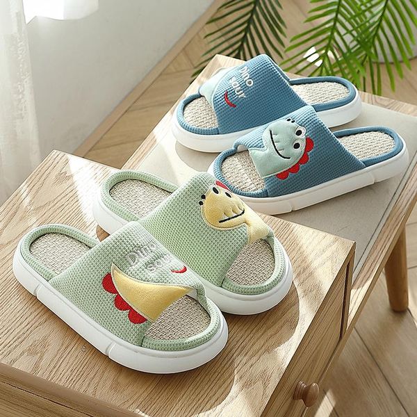 slippers spring autumn women floor flat comfortable linen deodorant lovely cartoon dinosaur indoor non-slip couples home slides, Black
slippers spring autumn women floor flat comfortable linen deodorant lovely cartoon dinosaur indoor non-slip couples home slides, Black