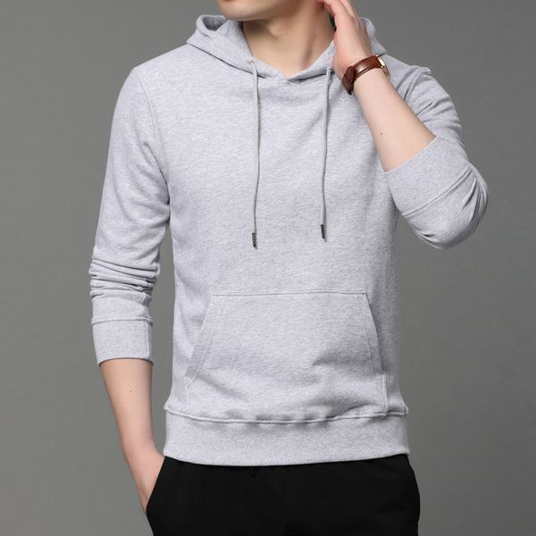2021 new hooded t-shirt loose casual men's wear spring and autumn solid color long sve sweater trend, Black
2021 new hooded t-shirt loose casual men's wear spring and autumn solid color long sve sweater trend, Black