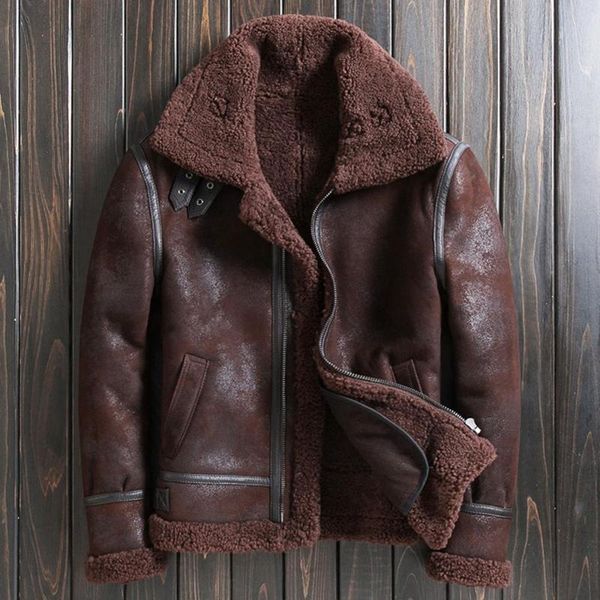 men's leather & faux 2021 shearling coat mens b3 bomber jacket detachable hooded thick fur short winter coats, Black
men's leather & faux 2021 shearling coat mens b3 bomber jacket detachable hooded thick fur short winter coats, Black