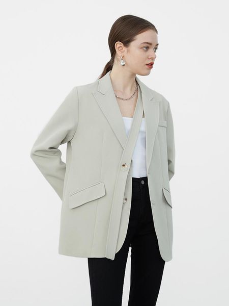 spring and autumn korean style niche design women's suit casual fashion jacket suits & blazers, White;black
spring and autumn korean style niche design women's suit casual fashion jacket suits & blazers, White;black