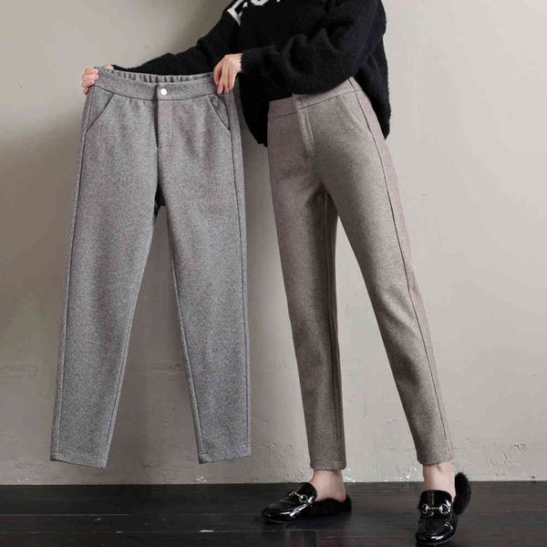capris the feet thicken cut down fine woolen gray waistline hare women's pants for autumn pencil, Black;white
capris the feet thicken cut down fine woolen gray waistline hare women's pants for autumn pencil, Black;white