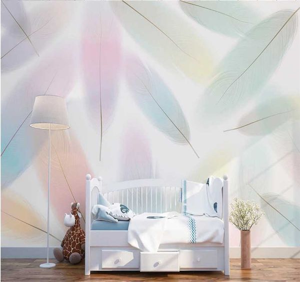 literary simple gradient fresh color feather background wall custom wallpaper fashion covering wallpapers
literary simple gradient fresh color feather background wall custom wallpaper fashion covering wallpapers