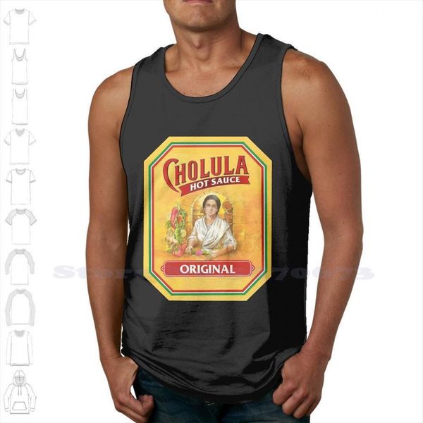 original summer funny tank sleeveless vest for men women cholula, White;black
original summer funny tank sleeveless vest for men women cholula, White;black