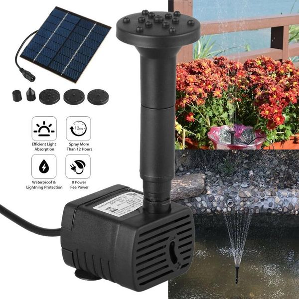 solar powered fountain pump 1.4w panel water kit with 4 spay heads for pond/bird bath/water circulation garden decorations
solar powered fountain pump 1.4w panel water kit with 4 spay heads for pond/bird bath/water circulation garden decorations