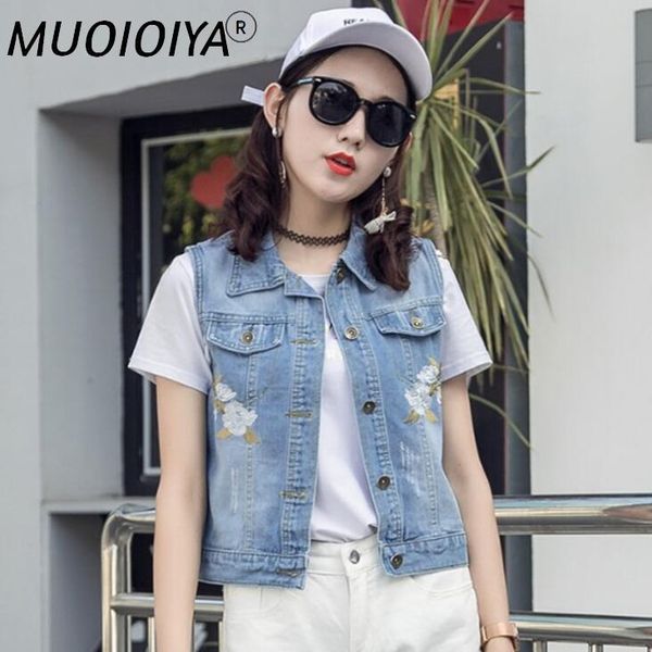 women's vests floral embroidered jeans vest women fashion vintage flower embroidery denim jacket female short ladies spring summer, Black;white
women's vests floral embroidered jeans vest women fashion vintage flower embroidery denim jacket female short ladies spring summer, Black;white