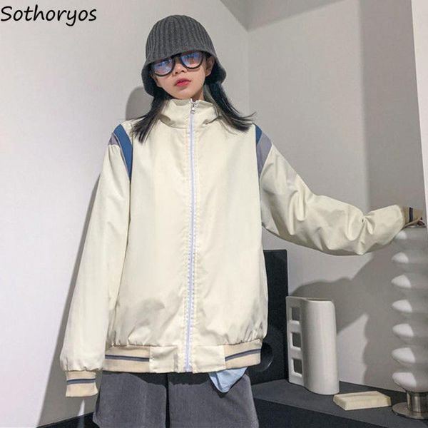 women's jackets patchwork causal women spring ins fashion loose sun-proof oversize zipper long sleeve coats female all-match outerwear, Black;brown
women's jackets patchwork causal women spring ins fashion loose sun-proof oversize zipper long sleeve coats female all-match outerwear, Black;brown