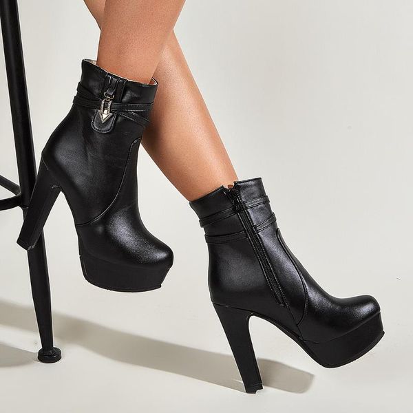 boots thick waterproof sole shoes european and american nightclubs hate high, Black
boots thick waterproof sole shoes european and american nightclubs hate high, Black