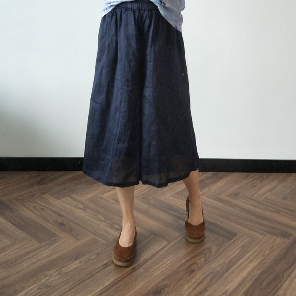 johnature solid color loose leisure elastic waist knee length wide leg pants summer cotton linen comfortable women pant 210521, Black;white
johnature solid color loose leisure elastic waist knee length wide leg pants summer cotton linen comfortable women pant 210521, Black;white