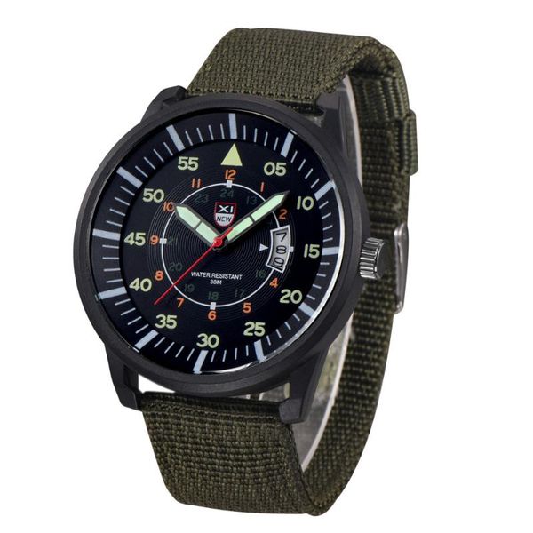 wristwatches men watch quartz army business nylon strap clock black dial date luxury sport luminous pointer, Slivery;brown
wristwatches men watch quartz army business nylon strap clock black dial date luxury sport luminous pointer, Slivery;brown