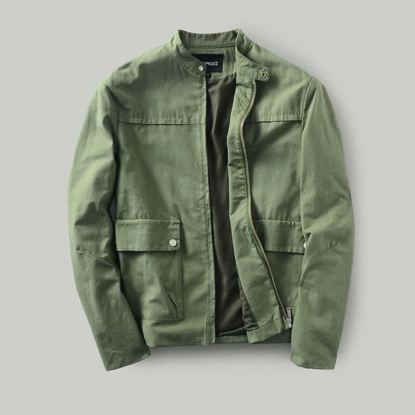 men's jackets wear chinese style stand collar white short zipper work clothes wind simple coat men, Black;brown
men's jackets wear chinese style stand collar white short zipper work clothes wind simple coat men, Black;brown