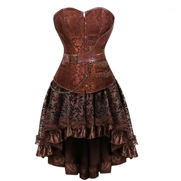 bustiers & corsets women's dress leather overbust and skirt gothic steampunk corset party waist trainer plus size, Black;white
bustiers & corsets women's dress leather overbust and skirt gothic steampunk corset party waist trainer plus size, Black;white