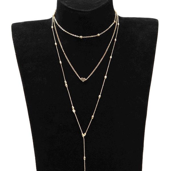 clavicle chain multi - layer long fashion beads heart pendant women 2021 necklace wholesale chains, Silver
clavicle chain multi - layer long fashion beads heart pendant women 2021 necklace wholesale chains, Silver