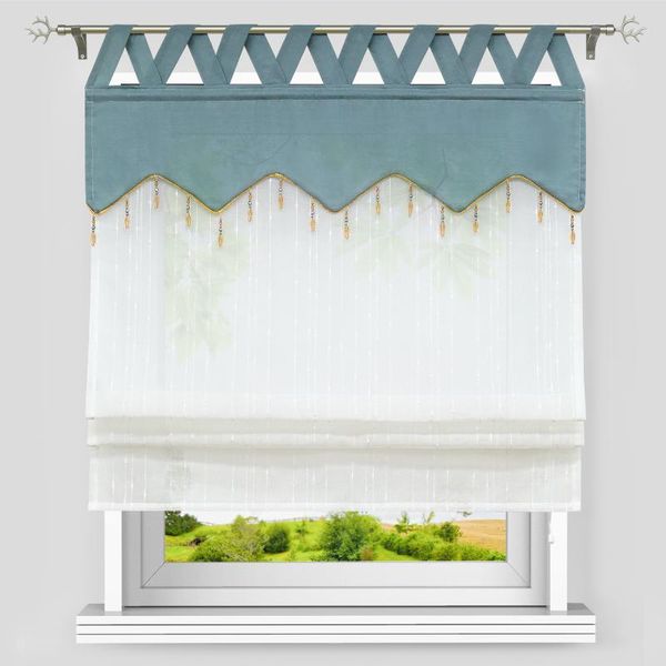 roman shade raindrop with pendant window curtain voile polyester drapery valance panel for kitchen balcony 5 colors & drapes
roman shade raindrop with pendant window curtain voile polyester drapery valance panel for kitchen balcony 5 colors & drapes