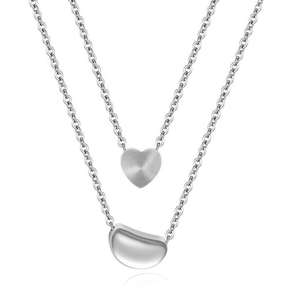 pendant necklaces love heart necklaces&pendants double chain gold color brand disign necklace la collana collar women weddings jewelry, Silver
pendant necklaces love heart necklaces&pendants double chain gold color brand disign necklace la collana collar women weddings jewelry, Silver