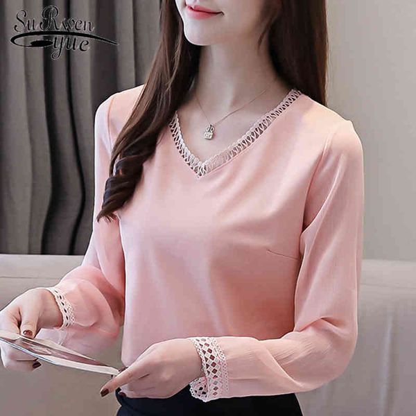 women chiffon blouse shirt fashion woman s long sleeve v collar office shirts blusas femininas 1658 50 210508, White
women chiffon blouse shirt fashion woman s long sleeve v collar office shirts blusas femininas 1658 50 210508, White