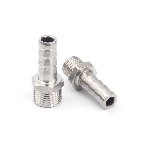1/4" 3/8" 1/2" thread 8mm 10mm stainless steel pagoda connector irrigation water hose gas soft tube adapters watering equipme
1/4" 3/8" 1/2" thread 8mm 10mm stainless steel pagoda connector irrigation water hose gas soft tube adapters watering equipme