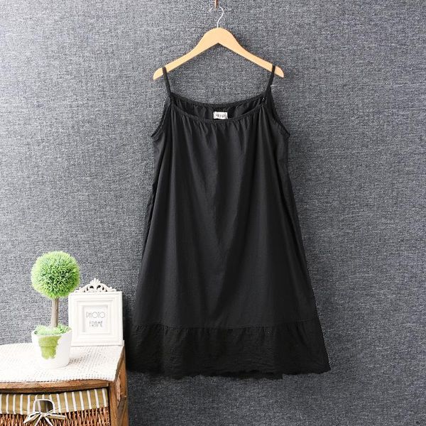 casual dresses summer female japanese pure cotton side embroidered solid color suspender dress, Black;gray
casual dresses summer female japanese pure cotton side embroidered solid color suspender dress, Black;gray