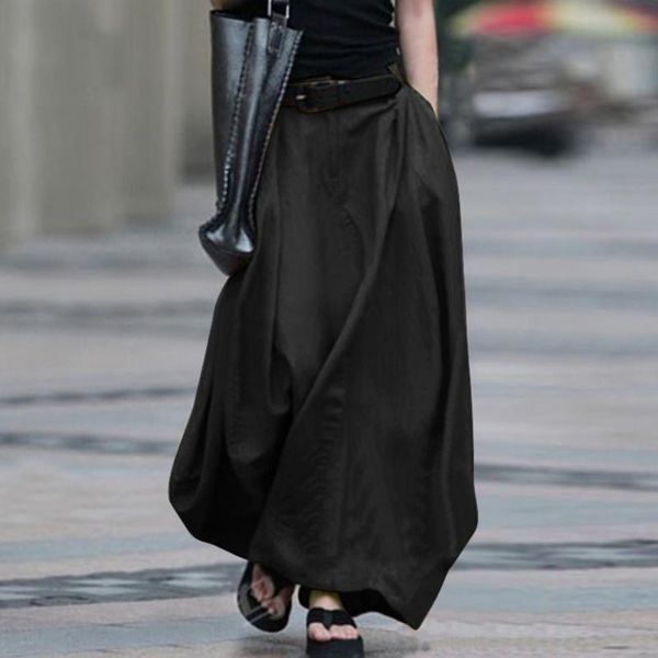 skirts women skirt high waist solid color cotton blend large hem pocket maxi streetwear for party female elegant, Black
skirts women skirt high waist solid color cotton blend large hem pocket maxi streetwear for party female elegant, Black