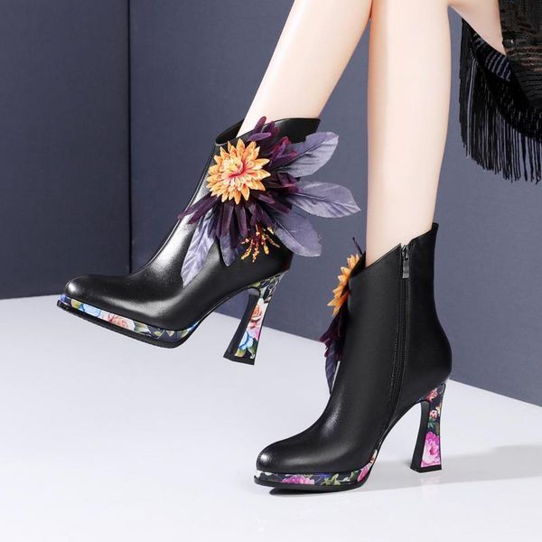 boots johnature print high heel women shoes 2021 winter genuine leather appliques zip mixed colors handmade platform, Black
boots johnature print high heel women shoes 2021 winter genuine leather appliques zip mixed colors handmade platform, Black