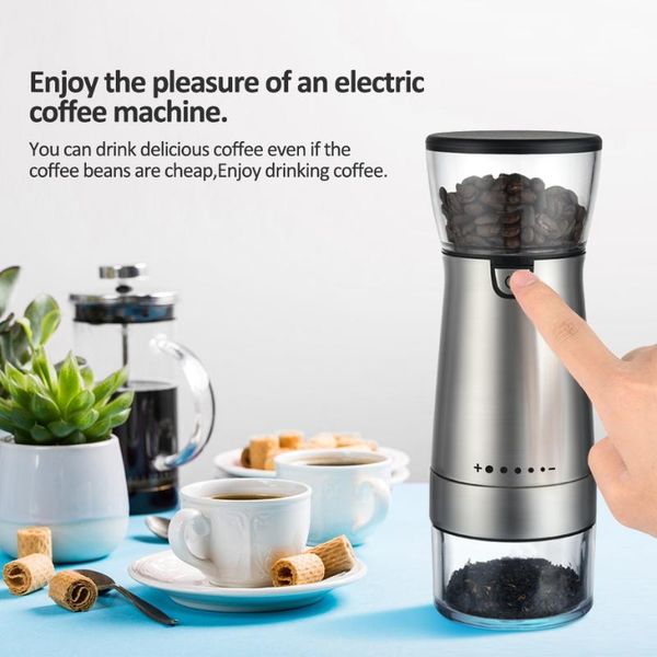 electric coffee grinders usb rechargeable portable coffer grinder household spices granules pepper grinding automatic kitchen machine
electric coffee grinders usb rechargeable portable coffer grinder household spices granules pepper grinding automatic kitchen machine