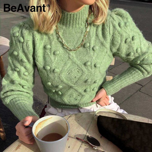 beavant casual turtleneck hairball women sweater autumn winter lantern sleeve knitted sweater female streetwear ladies pullover 210709, White;black
beavant casual turtleneck hairball women sweater autumn winter lantern sleeve knitted sweater female streetwear ladies pullover 210709, White;black