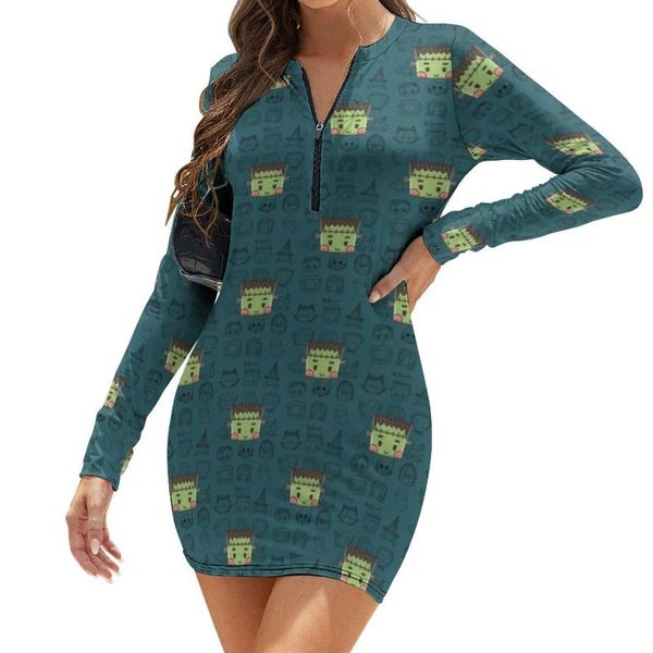 casual dresses frankenstein dress long sleeve spandex ladies bodycon daily pretty printed one-piece, Black;gray
casual dresses frankenstein dress long sleeve spandex ladies bodycon daily pretty printed one-piece, Black;gray