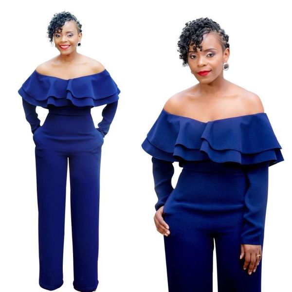 women's jumpsuits & rompers fashion off shoulder womens jumpsuit 2021 arrival blue strapless long sleeve ruffles loose nightclub sexy, Black;white
women's jumpsuits & rompers fashion off shoulder womens jumpsuit 2021 arrival blue strapless long sleeve ruffles loose nightclub sexy, Black;white