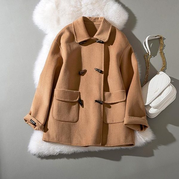 women's wool & blends cthink spring solid regular women coat fashion horn button double breasted black red khaki coats for woman 0puk
women's wool & blends cthink spring solid regular women coat fashion horn button double breasted black red khaki coats for woman 0puk