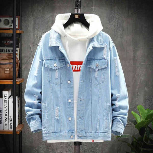 jackets autumn and winter hip-hop men's denim fashion light blue/dark blue ripped jacket, Black;brown
jackets autumn and winter hip-hop men's denim fashion light blue/dark blue ripped jacket, Black;brown