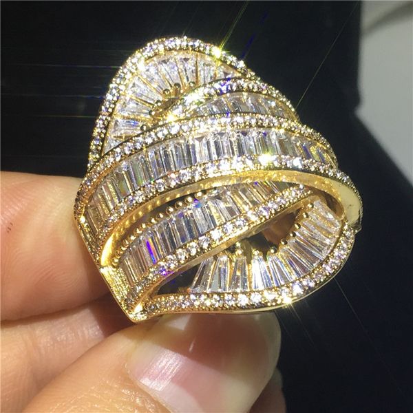 handmade big across jewelry 925 sterling silver ring diamond party wedding band rings for women men finger gift, Slivery;golden
handmade big across jewelry 925 sterling silver ring diamond party wedding band rings for women men finger gift, Slivery;golden