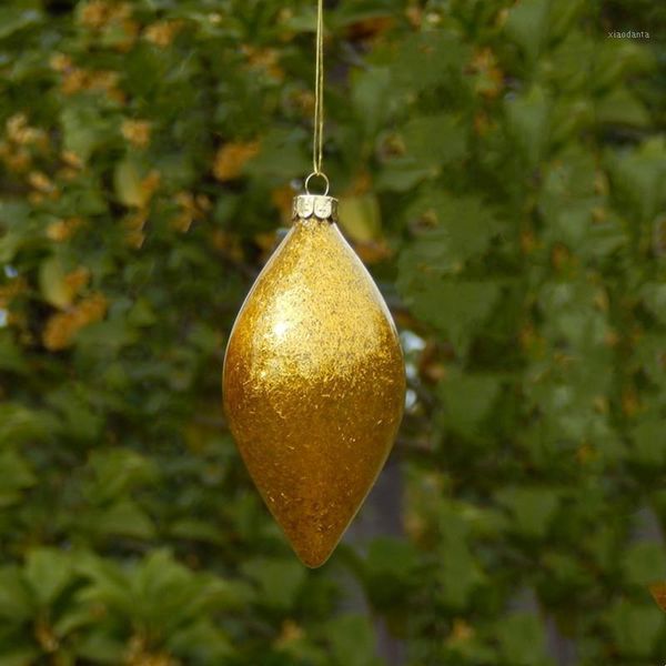 christmas decorations 2pcs/pack 6.5*12cm mini size gold series cone shaped glass pendant home decoration day tree hanging globe handmade
christmas decorations 2pcs/pack 6.5*12cm mini size gold series cone shaped glass pendant home decoration day tree hanging globe handmade
