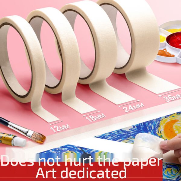 1pcs 12/18/24/36mm masking tape art painting white car spraying single side adhesive tape for house oil painting sketch 20m long
1pcs 12/18/24/36mm masking tape art painting white car spraying single side adhesive tape for house oil painting sketch 20m long