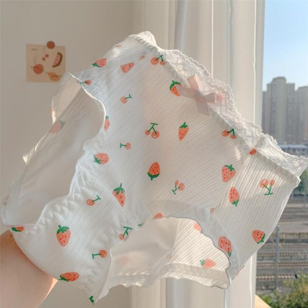 women's panties fresh printing fruit briefs underwear ladies cute cotton physiological menstruation lace breathable comfortable girl, Black;pink
women's panties fresh printing fruit briefs underwear ladies cute cotton physiological menstruation lace breathable comfortable girl, Black;pink
