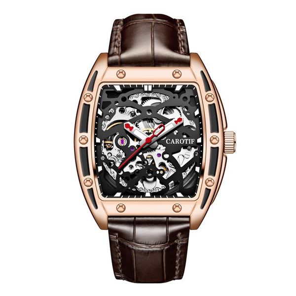 wristwatches fashion watch for men mechanical hollow luminous tonneau watches men's automatic waterproof, Slivery;brown
wristwatches fashion watch for men mechanical hollow luminous tonneau watches men's automatic waterproof, Slivery;brown