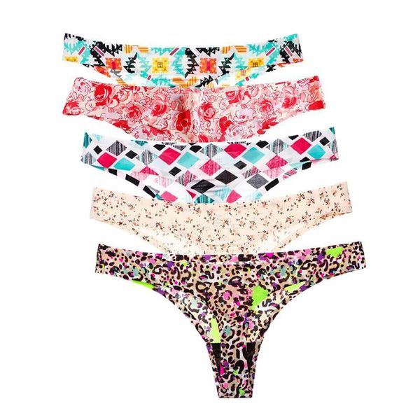 5pcs/lot low-rise thongs fashion print women underwear panties ice silk comfortable g-string seamless female briefs women's, Black;pink
5pcs/lot low-rise thongs fashion print women underwear panties ice silk comfortable g-string seamless female briefs women's, Black;pink