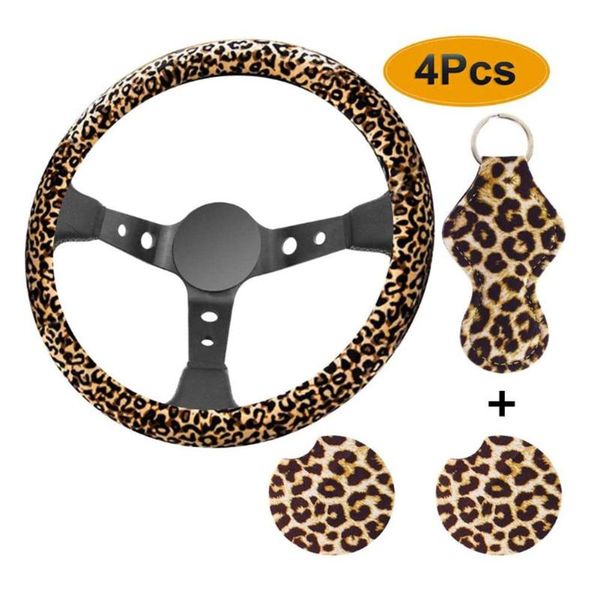 steering wheel covers 4pcs leopard car accessories cover panther cup pads sunflowers keyring
steering wheel covers 4pcs leopard car accessories cover panther cup pads sunflowers keyring