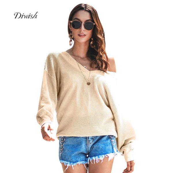 women's sweaters diwish women knitted long sleeve pullovers v neck sweater casual loose female autumn & winter elegant solid, White;black
women's sweaters diwish women knitted long sleeve pullovers v neck sweater casual loose female autumn & winter elegant solid, White;black