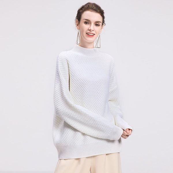 women's sweaters gzz autumn and winter style lazy wind sweater female european american fresh loose-fit mock-neck knitted bottoming shi, White;black
women's sweaters gzz autumn and winter style lazy wind sweater female european american fresh loose-fit mock-neck knitted bottoming shi, White;black