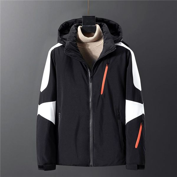 men's down & parkas winter jacket men thick warm casual slim patchwork zipper white duck hooded coats outwear windbreaker jackets, Black
men's down & parkas winter jacket men thick warm casual slim patchwork zipper white duck hooded coats outwear windbreaker jackets, Black